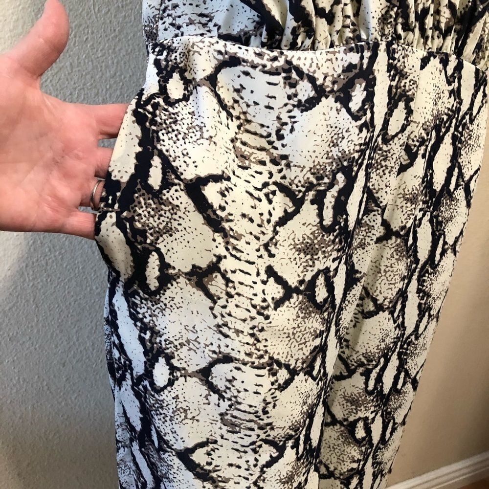 Endless Rose Python Pattern Halter Neck Jumpsuit - Picture 4 of 9